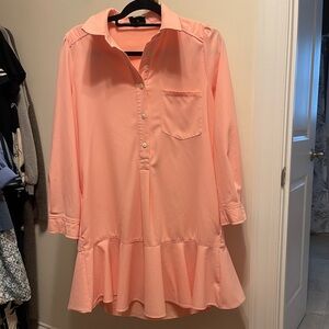 Tuckernuck Peach Shirt Dress